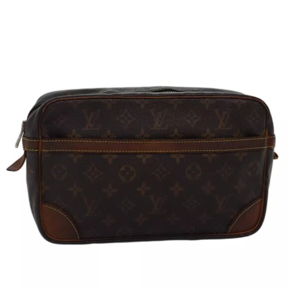 LOUIS VUITTON Monogram Compiegne 28 Clutch Bag - Picture 1 of 16